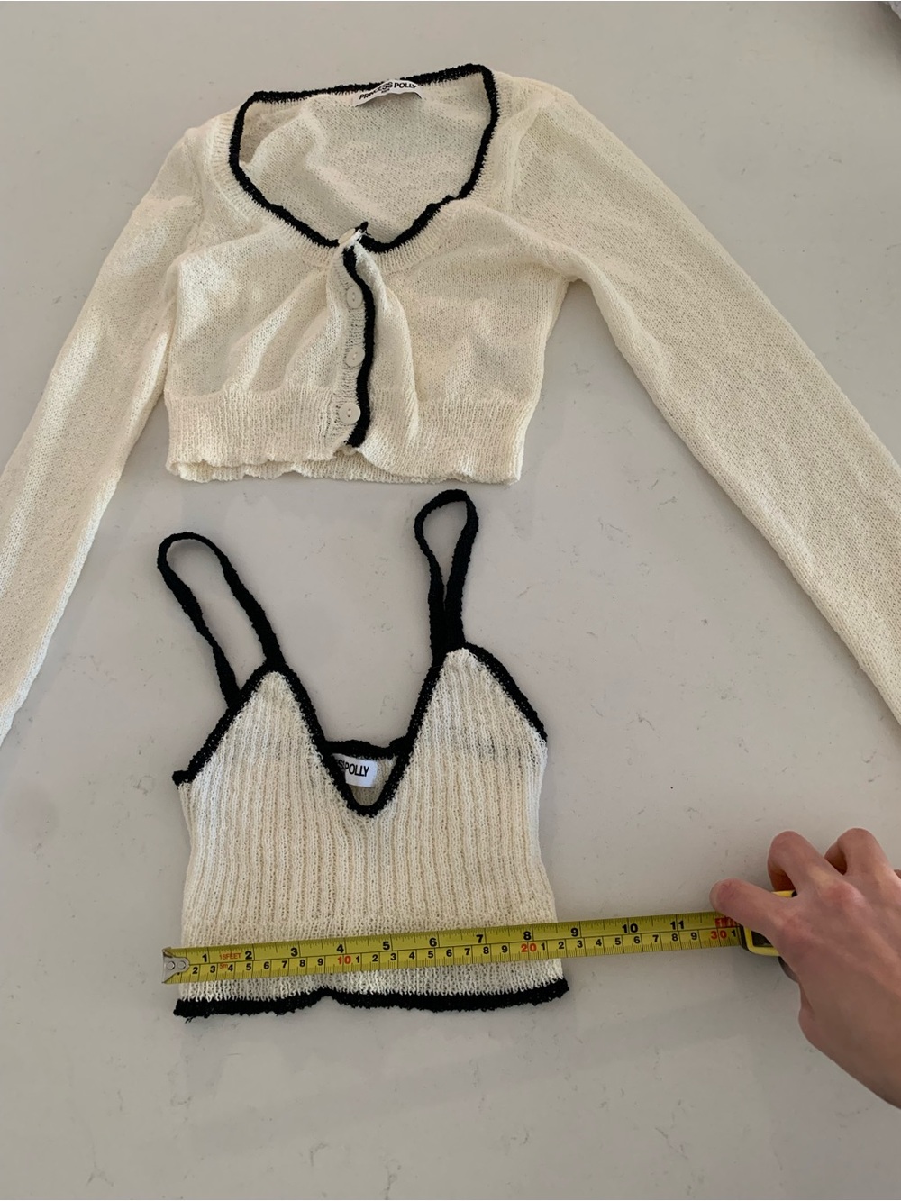 Princess Polly Knit Crop Tank & Cardigan Set